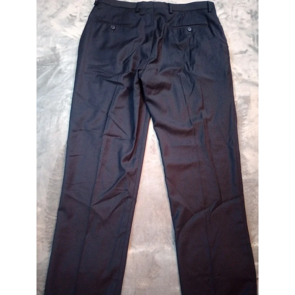 MTailor Custom Suit Mens Navy Blue 2pc Blazer Pants See Measurements Wool Career